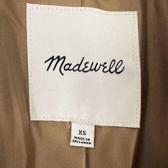 Madewell Boucle Larsen Blazer XS Toffee Brown Wool Alpaca Blend Single Breasted - Picture 11 of 16